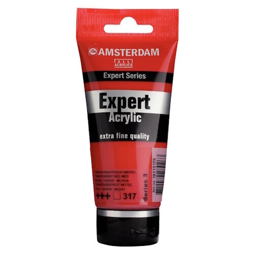 Amsterdam Amsterdam Expert Series Acrylverf Tube 75 ml Transparantrood Middel 317