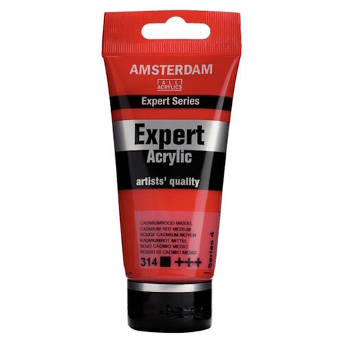 Amsterdam Amsterdam Expert Series Acrylverf Tube 75 ml Cadmiumrood Middel 314