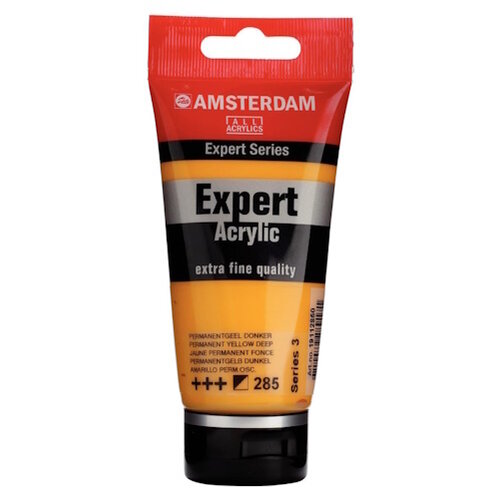Amsterdam Amsterdam Expert Series Acrylverf Tube 75 ml Permanentgeel Donker 285