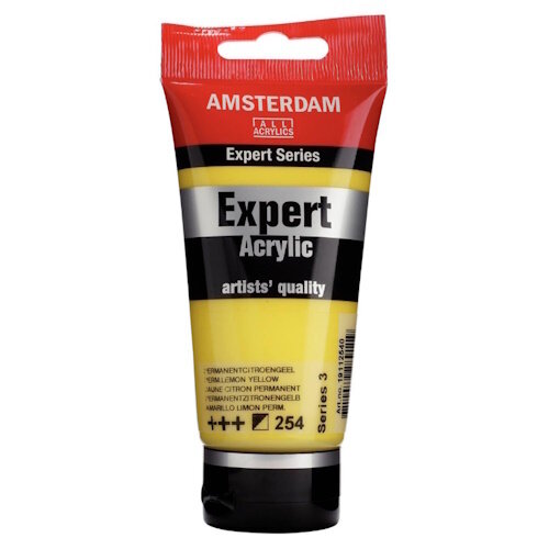 Amsterdam Amsterdam Expert Series Acrylverf Tube 75 ml Permanent Citroengeel 254