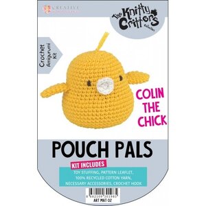 The Knitty Critters Haakpakket Knitty Critters Pouch Pals Colin The Chick