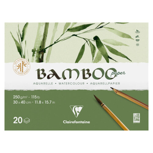 Clairefontaine Clairefontaine Bamboo Paper Block Aquarelpapier 250 grams