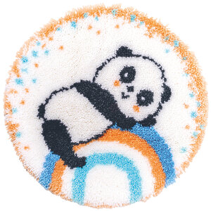 Vervaco Vervaco Smyrna Knoopkleed Panda op Regenboog 0194422