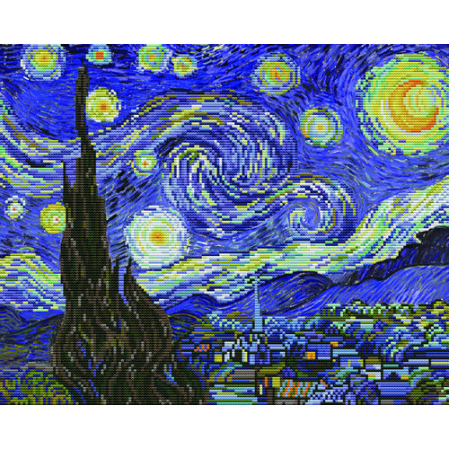 Needleart Voorbedrukt borduurpakket Starry Night nc650-040