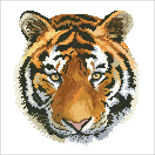 Needleart Voorbedrukt borduurpakket Tiger charge nw-nc450-041