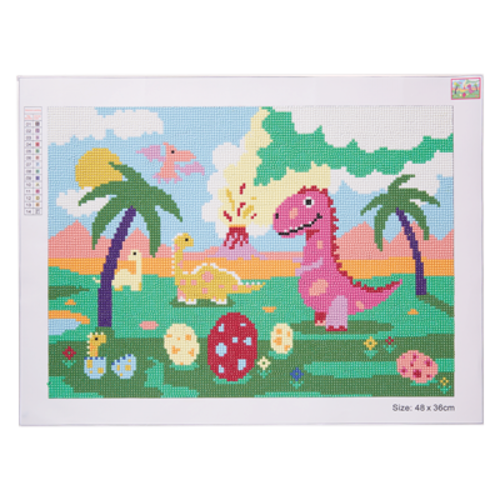 Docrafts Simply Make Diamond Art Kit Dinosaurs