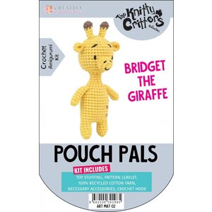 The Knitty Critters Haakpakket Knitty Critters Pouch Pals Bridget The Giraffe