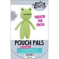 Haakpakket Knitty Critters Pouch Pals Trevor The Frog