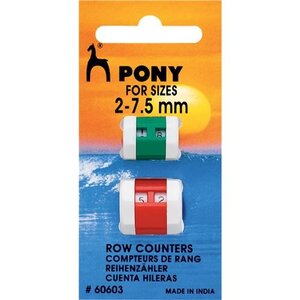 Pony Pony Toerentellers 2.0 - 7.5 mm 2 stuks Pony Pony Toerentellers 2.0 - 7.5 mm 2 stuks