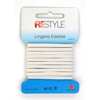 Lingerie elastiek wit 3 mm x 6 meter