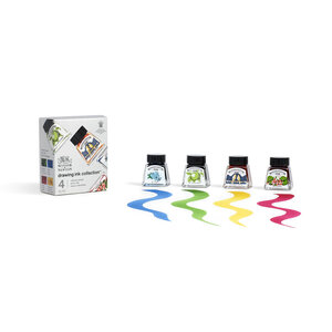 Winsor & Newton Winsor en Newton Tekeninkt Vibrant Tones 4 x 14 ml