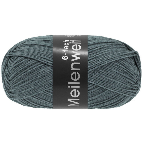 Lana Grossa Lana Grossa Meilenweit 150 gram 6 draads nr 9249 Blauw Grijs