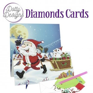 Dotty Designs   Diamond Painting Kaart Hi Santa