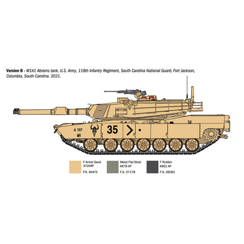 Italeri Italeri M1A1 Abrams Tank