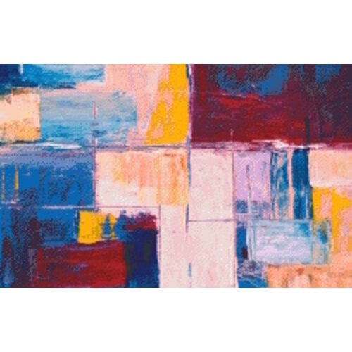 PixelHobby Pixelhobby patroon 5697 Abstract Painting Blue Colours