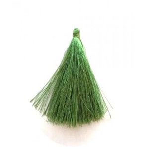 Hobby & Crafting Fun Draad Kwastje Tassel 65 mm Groen