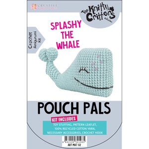 The Knitty Critters Haakpakket Knitty Critters Pouch Pals Splashy The Whale