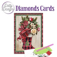Diamond Painting Kerstkaart Christmas Stocking