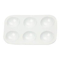 Palet klein met 6 ronde vakken 8 x 12 cm per stuk