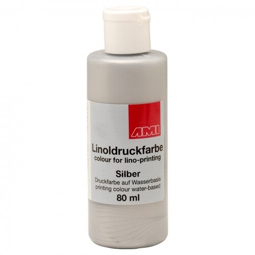 Ami Linodrukverf 80 ml zilver