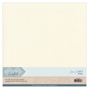 Card Deco Linnenkarton Cardstock Gebroken Wit 30.5 x 30.5 cm