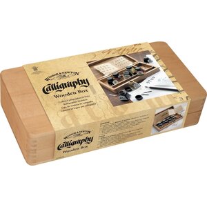 Winsor & Newton Winsor & Newton Calligraphy Inkt Set In Luxe Houten Kist