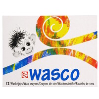 Wasco waskrijt set 12 kleuren