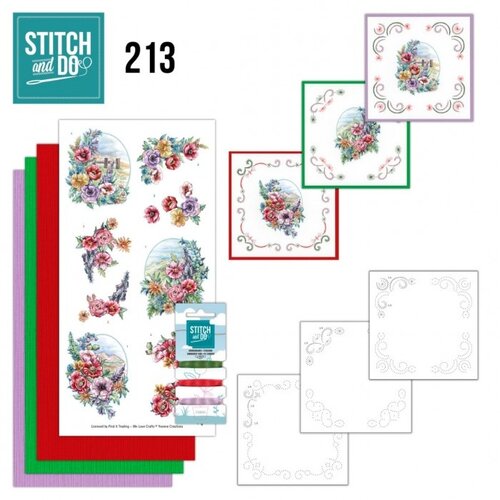 Hobbydots Stitch And Do 213 Landscape Field Bouquet