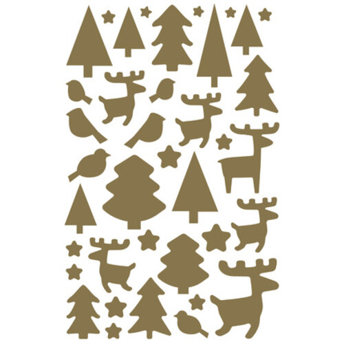 Initial stickers 640 stuks Kerstmis 2