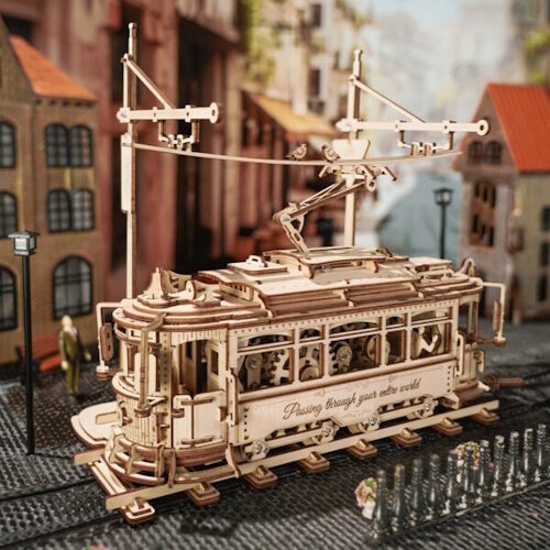 Rokr Rokr Houten Puzzel 3D Classic City Tram