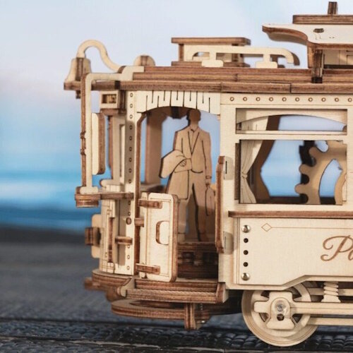 Rokr Rokr Houten Puzzel 3D Classic City Tram