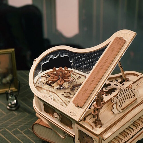 Rokr Rokr Muziekdoos Hout DIY 3D Magic Piano