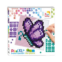 Pixelhobby XL set Paarse Vlinder