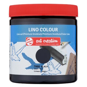 Art Creation Lino verf Pot 250 ml Zwart