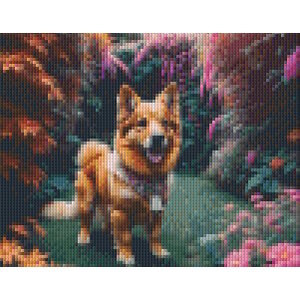 PixelHobby Pixelhobby Patroon 5717 Cute Dog in Garden