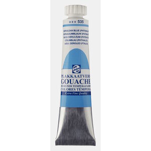 Talens  Talens Gouache Extra Fine Quality Tube 20 ml Ceruleumblauw (Phtalo) 535