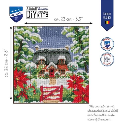 Vervaco Vervaco Borduurpakket 4  Seizoenen Winter PN-0203192  ca. 22 x 22 cm