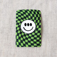 Applicatie Kleding Smiley Groen 3.5 x 5 cm