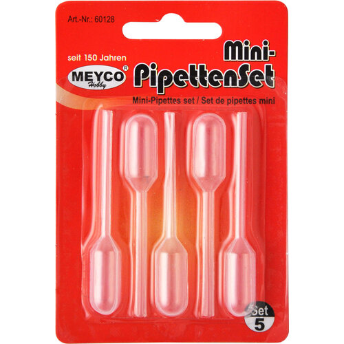 Meyco Kleine Pipetten 5 stuks 65 mm