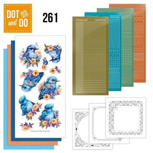 Hobbydots Dot And Do 261 Blauwe Vogels