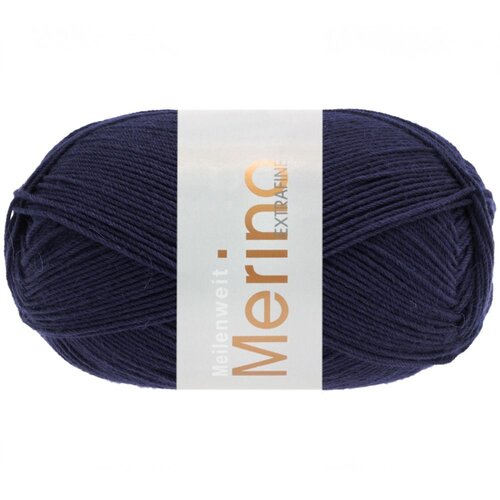 Lana Grossa Lana Grossa Meilenweit 100 Merino extrafine Diep Blauw 2447