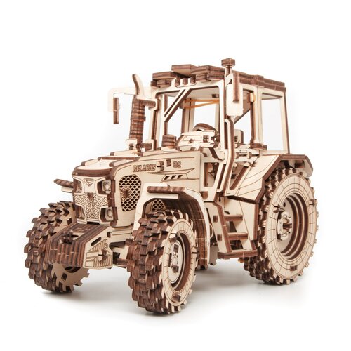 Eco Wood Art Modelbouwpakket 3D Mechanische Puzzel Belarus 82 Tractor