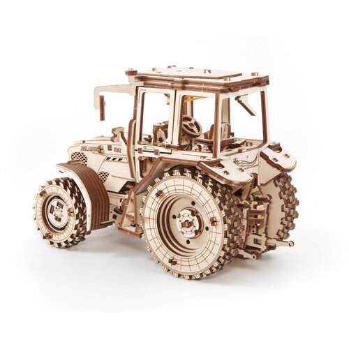 Eco Wood Art Modelbouwpakket 3D Mechanische Puzzel Belarus 82 Tractor