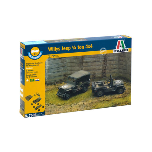 Italeri Italeri Willy's Jeep 1/4 TON 4  x 4  Snelle Montage