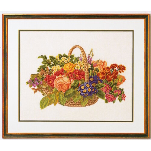 Eva Rosenstand Eva Rosenstand Borduurpakket Mand met Bloemen 50 x 60 cm 14-186