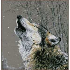 Lanarte Lanarte Borduurpakket Wolf Huilend naar de Sterren 0202607