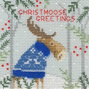 Bothy Threads Bothy Threads Borduurpakket Xmas Moose