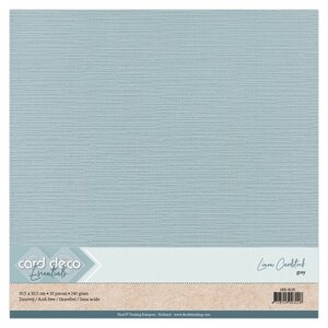 Card Deco Card Deco Linnenkarton 30.5 x 30.5 cm 10 vel Grijs