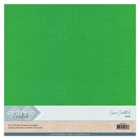 Card Deco Linnenkarton 30.5 x 30.5 cm 10 vel Groen