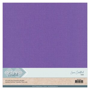 Card Deco Card Deco Linnenkarton 30.5 x 30.5 cm 10 vel Violet